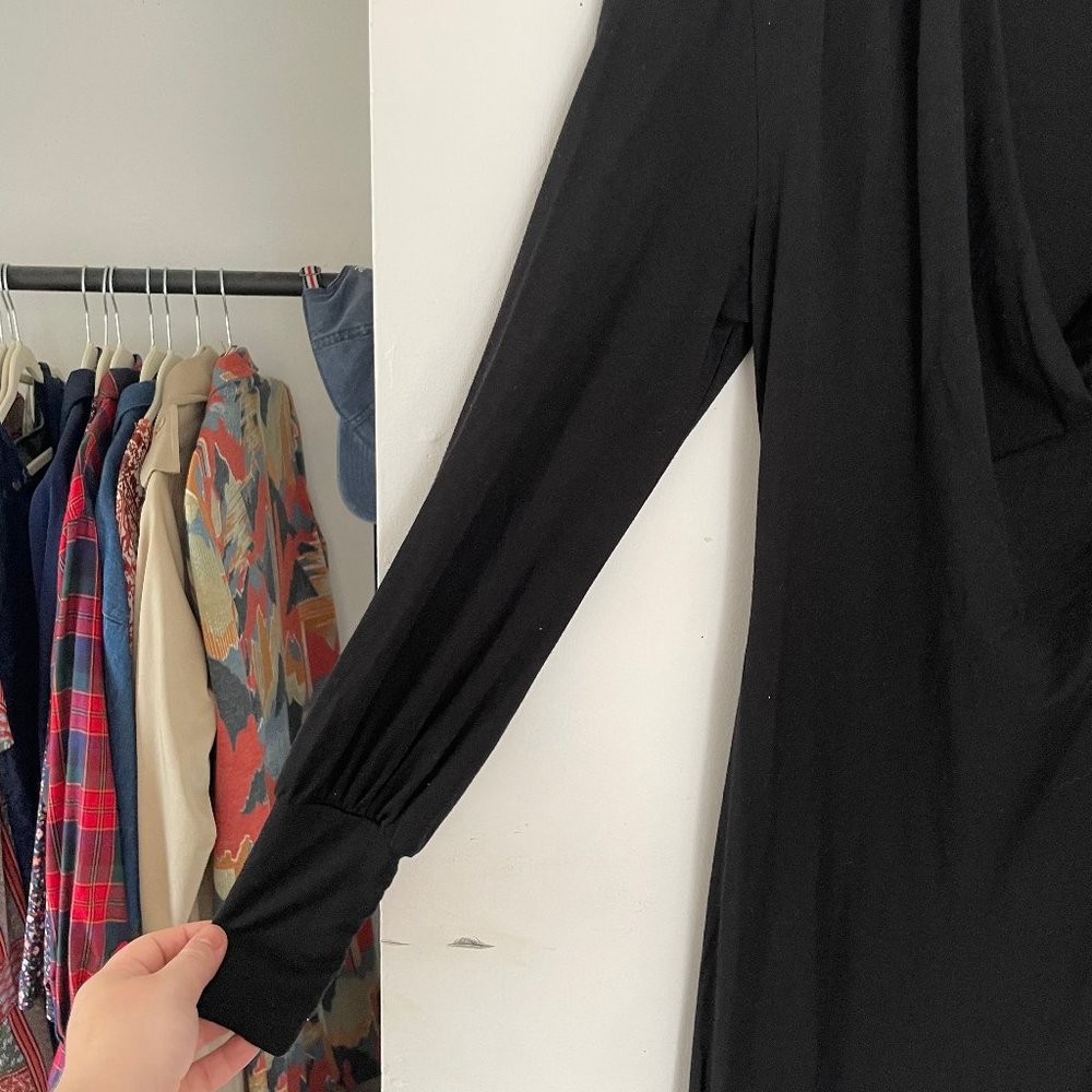 Akiko Cowl Neck Sheath Dress Size XS - Picture 2 of 5